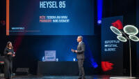 sportfilm Teodora Ana Mihai - režisérka vítězného snímku Heysel 85, Petr Svěcený moderátor